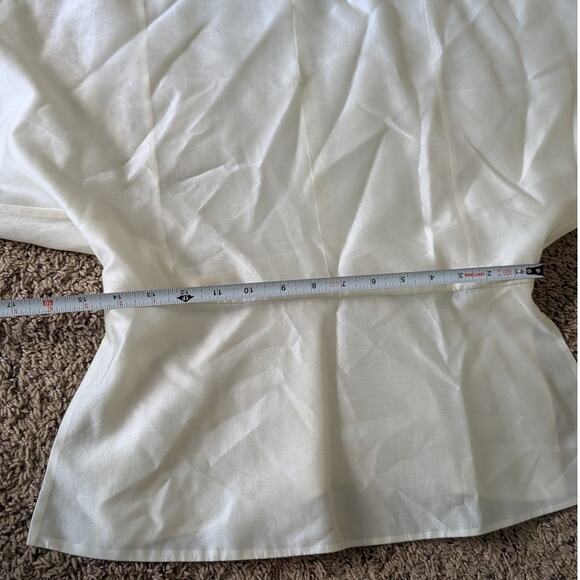 NWOT COS Cream Kimono Long Sleeve Blouse Top with Slits, size 2 - Picture 7 of 9